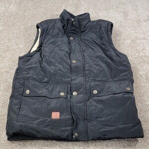 Cool Choice Mens Sherpa Lined Puffer Vest Black Outdoor Leisure Size Medium